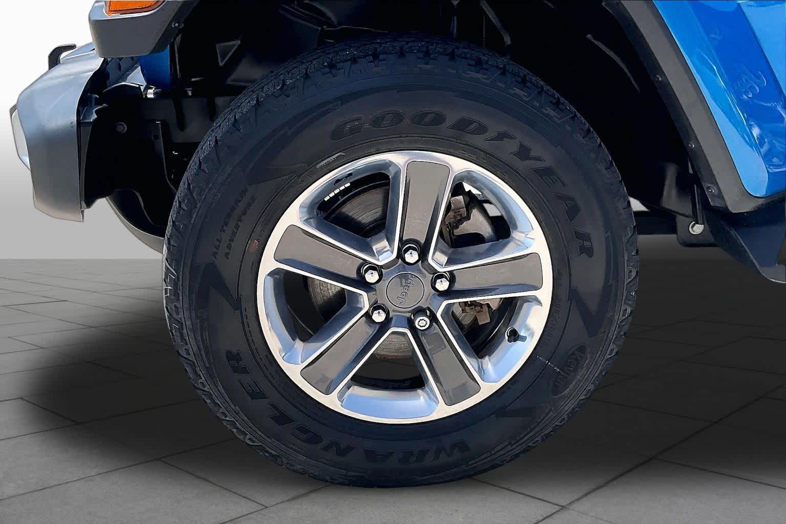 2022 Jeep Wrangler Unlimited Sahara Hydro Blue Pearlcoat at Lexus of Clear Lake