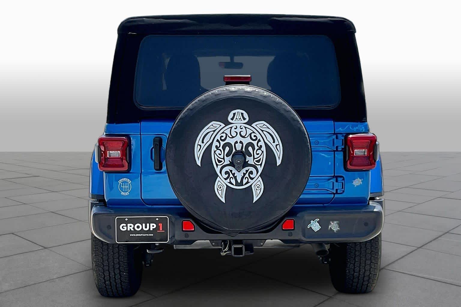 2022 Jeep Wrangler Unlimited Sahara Hydro Blue Pearlcoat at Lexus of Clear Lake