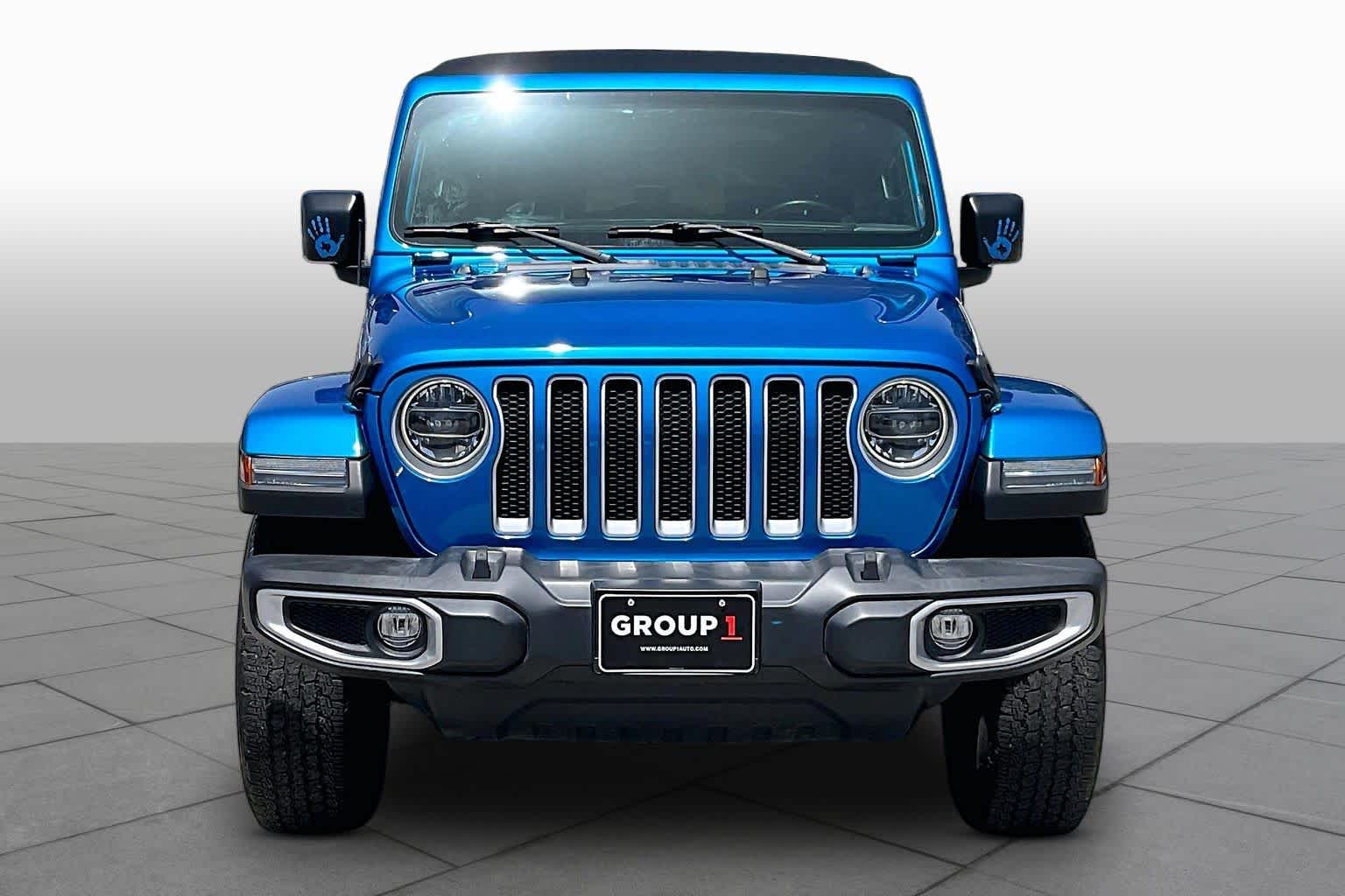 2022 Jeep Wrangler Unlimited Sahara Hydro Blue Pearlcoat at Lexus of Clear Lake
