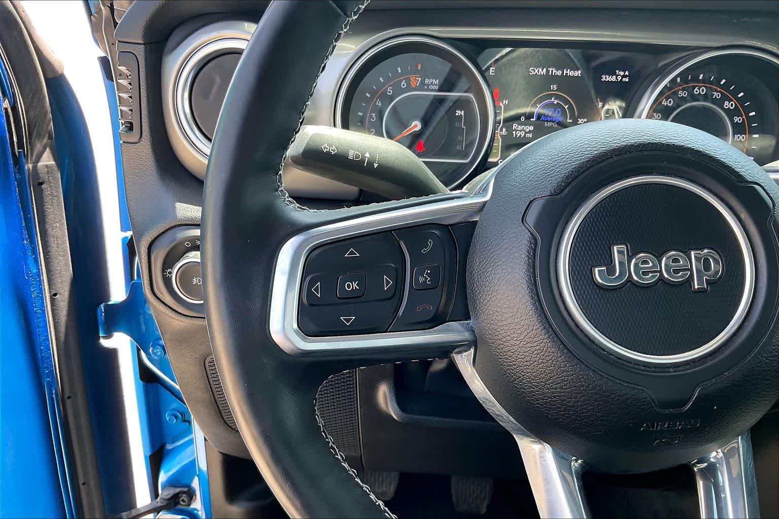 2022 Jeep Wrangler Unlimited Sahara Hydro Blue Pearlcoat at Lexus of Clear Lake