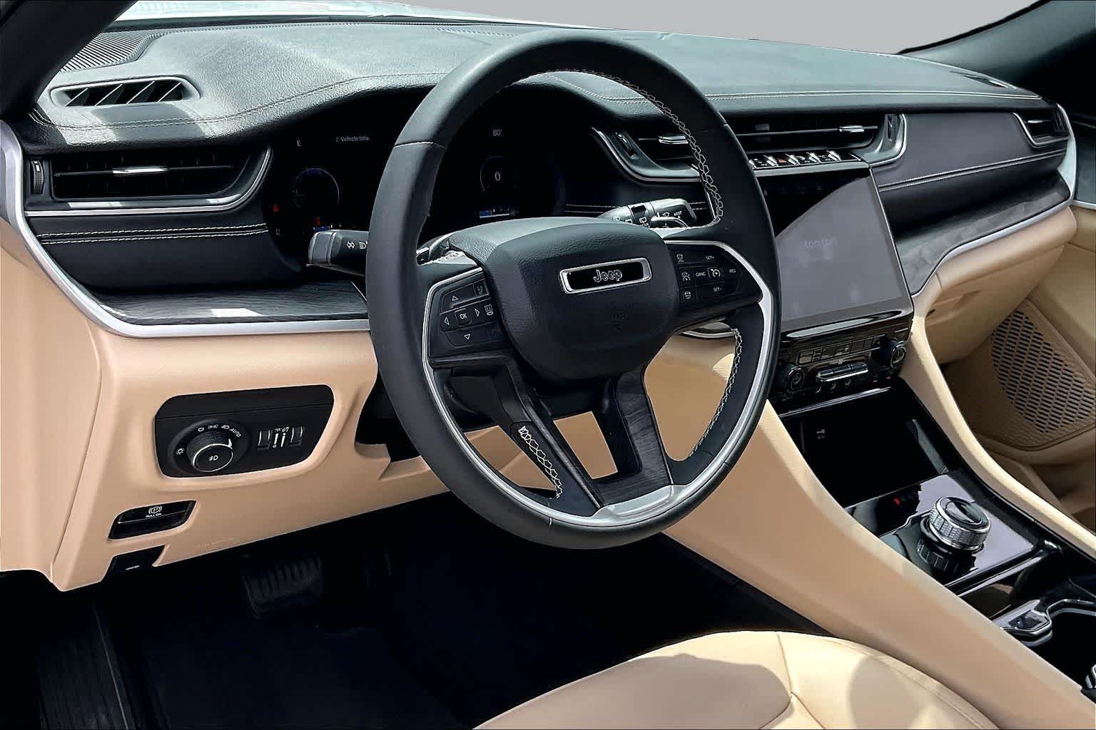 2023 Jeep Grand Cherokee Limited Bright White Clearcoat at Tomball Chrysler Dodge Jeep Ram