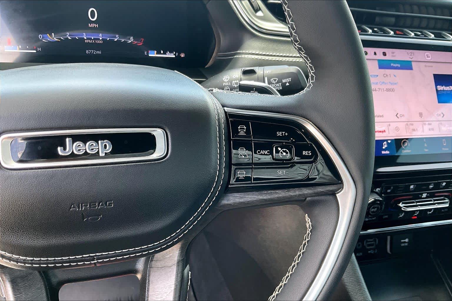 2024 Jeep Grand Cherokee Overland Diamond Black Crystal Pearlcoat at Beck & Masten Kia