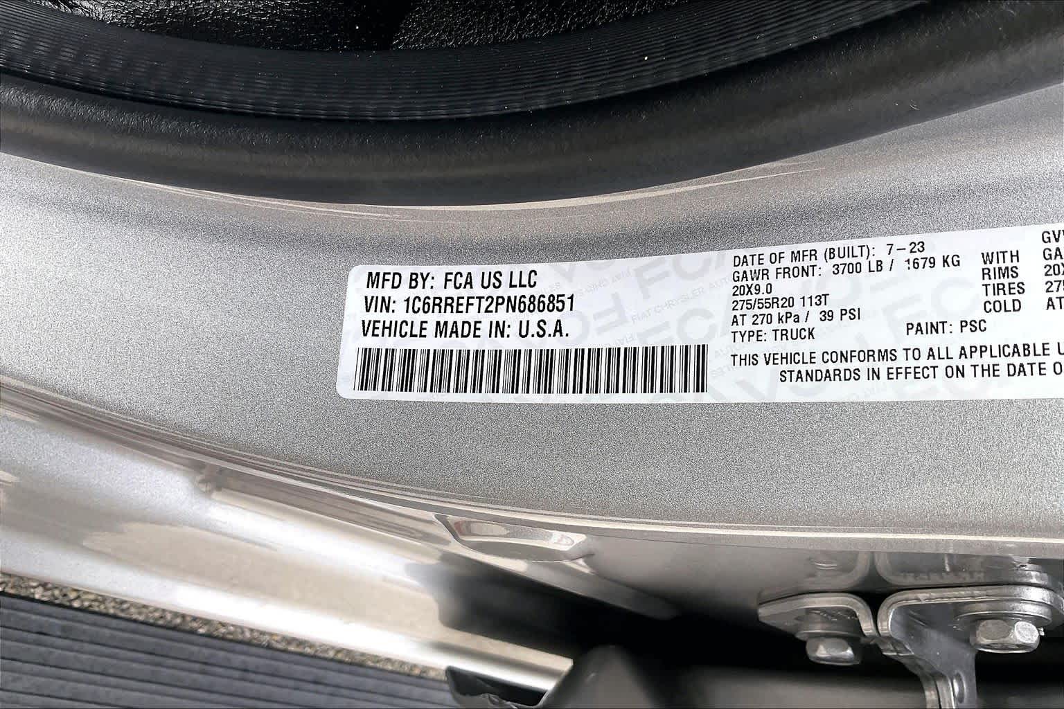 2023 Ram 1500 Lone Star Billet Silver Metallic Clearcoat at Tomball Chrysler Dodge Jeep Ram