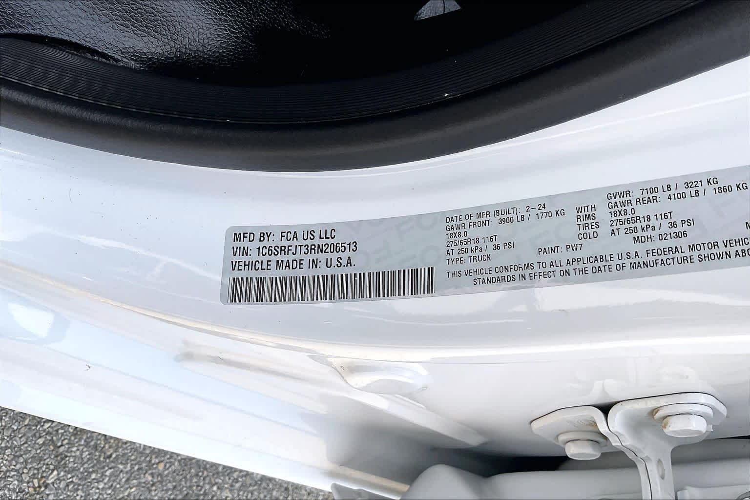 2024 Ram 1500 Laramie Bright White Clearcoat at Group 1 GMC Buick South