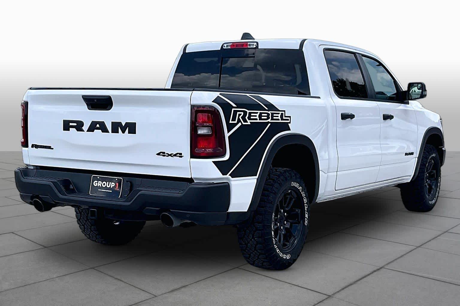 2026 Ram 1500 Rebel Bright White Clearcoat at Tomball Chrysler Dodge Jeep Ram