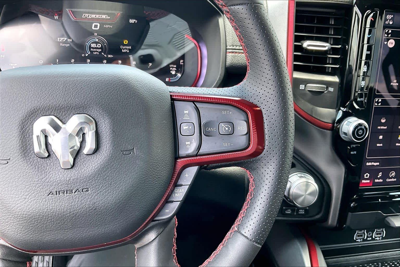 2026 Ram 1500 Rebel Bright White Clearcoat at Tomball Chrysler Dodge Jeep Ram