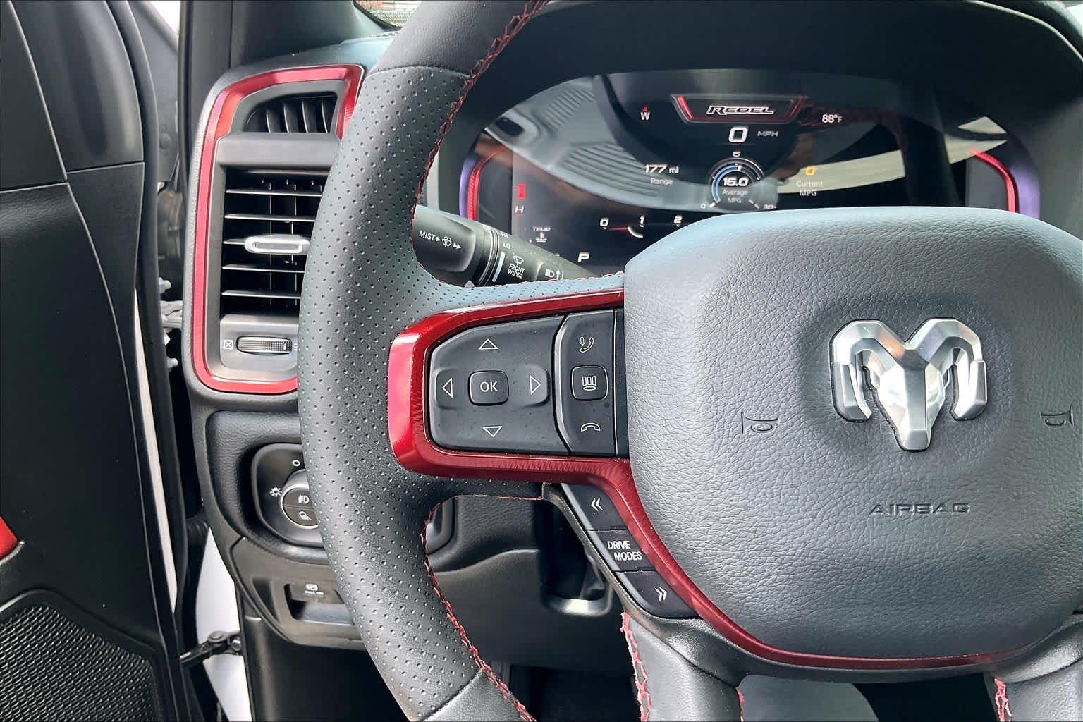 2026 Ram 1500 Rebel Bright White Clearcoat at Tomball Chrysler Dodge Jeep Ram