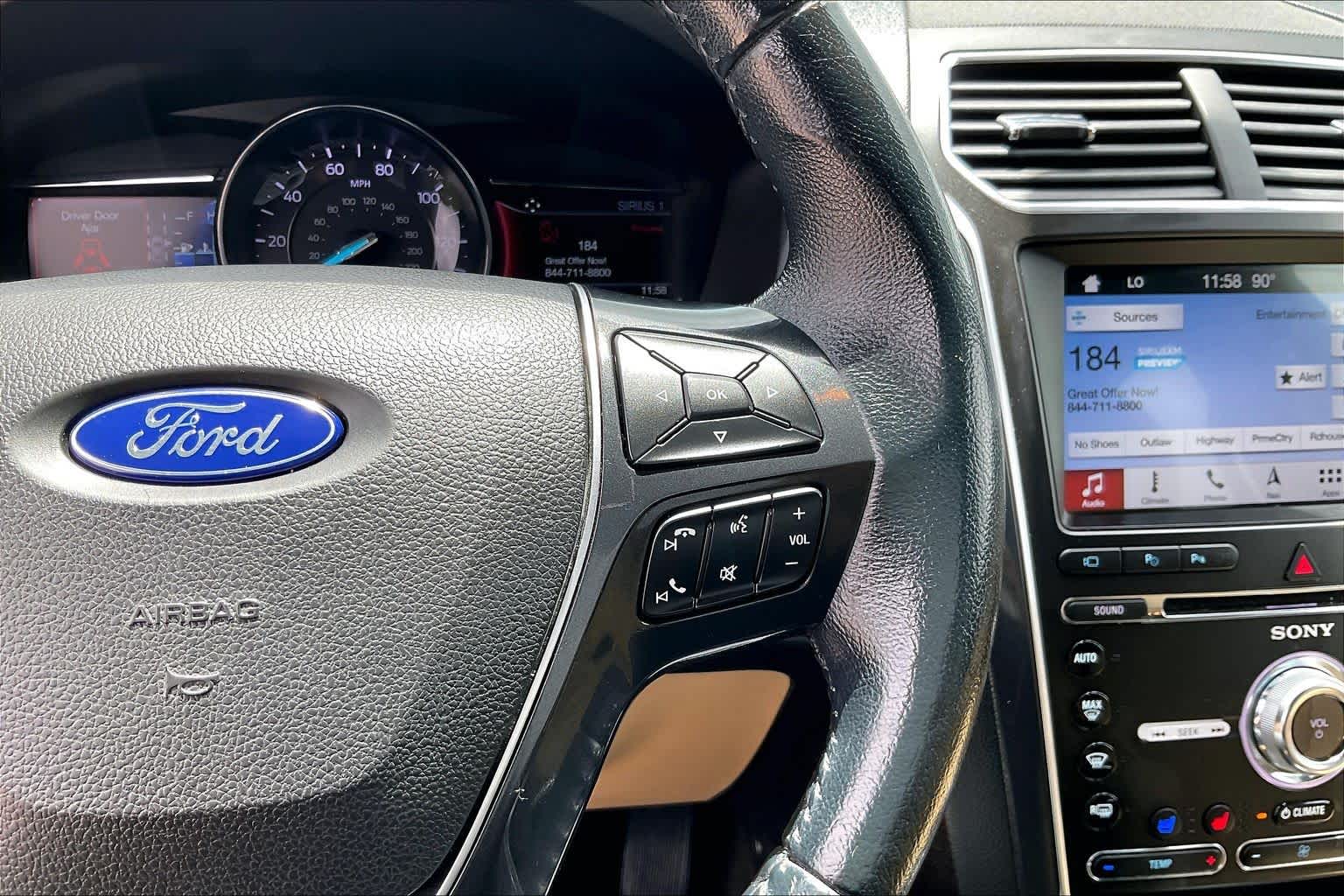 2017 Ford Explorer Limited White Platinum Metallic Tri-Coat at AutoNation USA Houston