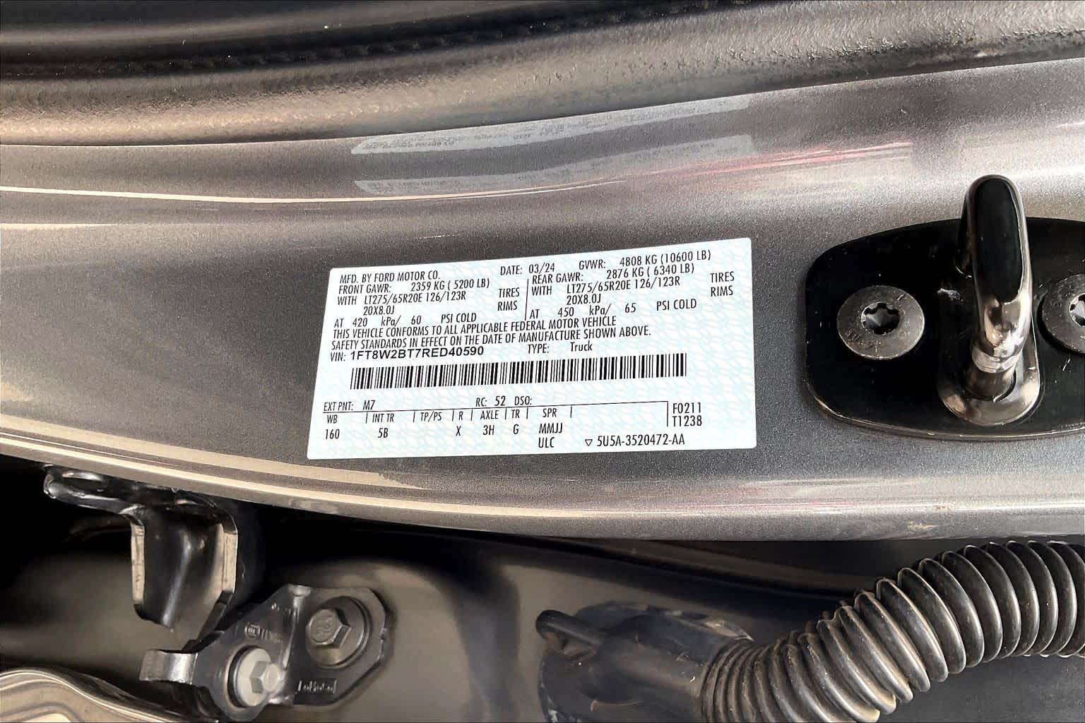 2024 Ford Super Duty F-250 Pickup LARIAT Carbonized Gray at Mac Haik Ford