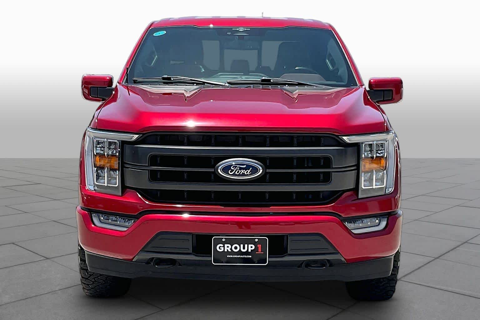 2023 Ford F-150 LARIAT Rapid Red Metallic Tinted Clearcoat at Tomball Ford