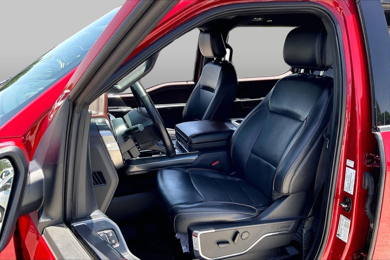 2023 Ford F-150 LARIAT Rapid Red Metallic Tinted Clearcoat at Tomball Ford