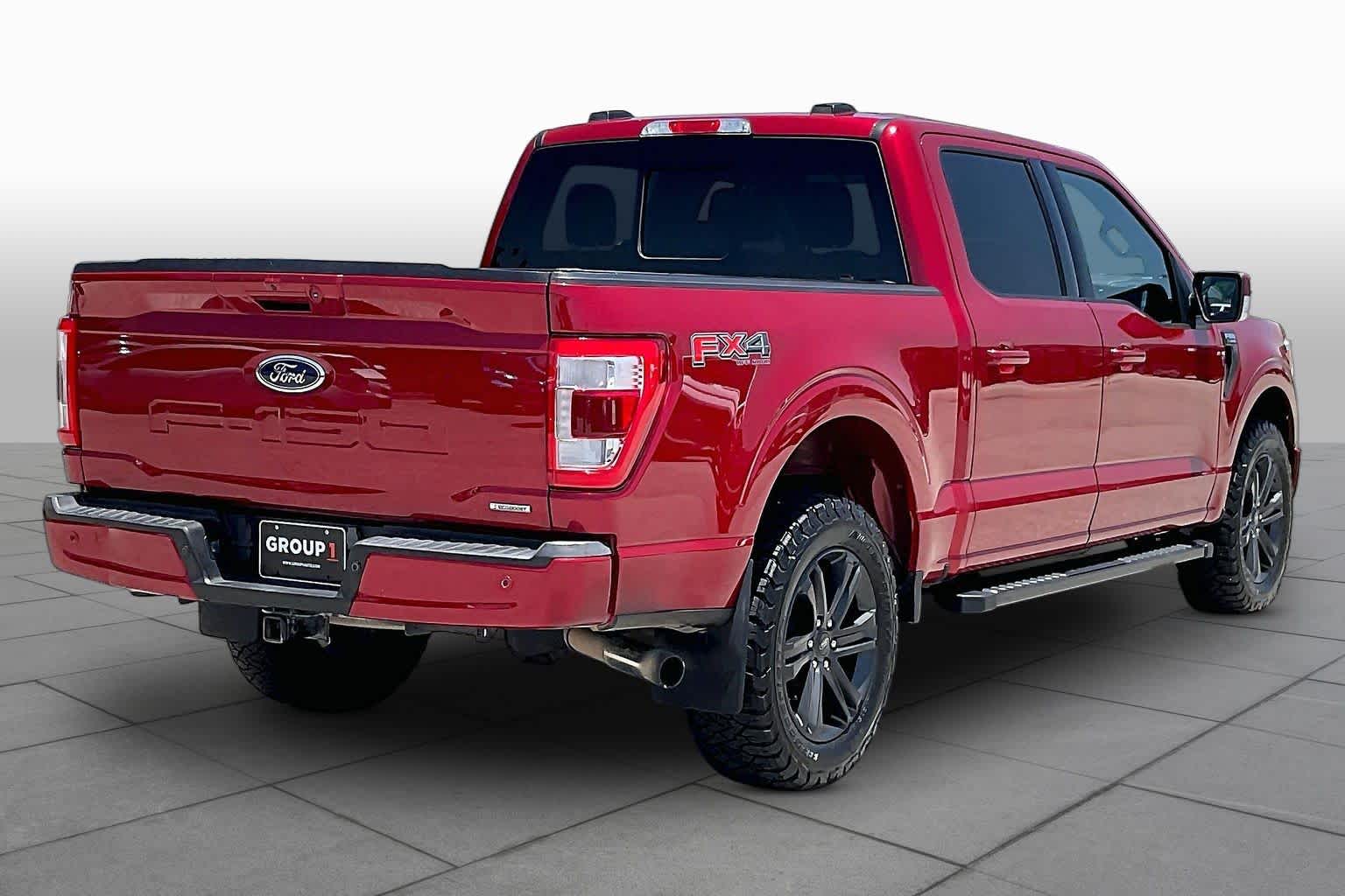 2023 Ford F-150 LARIAT Rapid Red Metallic Tinted Clearcoat at Tomball Ford