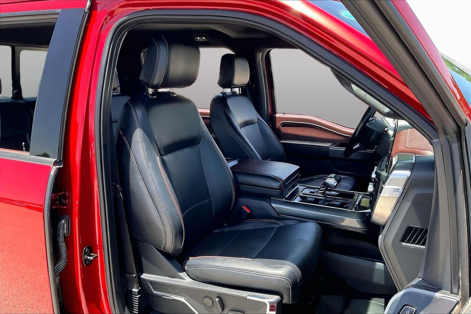 2023 Ford F-150 LARIAT Rapid Red Metallic Tinted Clearcoat at Tomball Ford