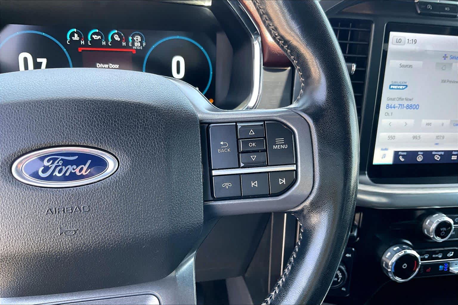 2023 Ford F-150 LARIAT Rapid Red Metallic Tinted Clearcoat at Tomball Ford