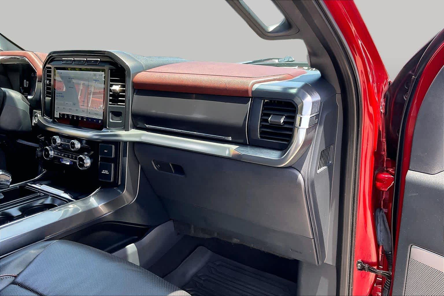 2023 Ford F-150 LARIAT Rapid Red Metallic Tinted Clearcoat at Tomball Ford
