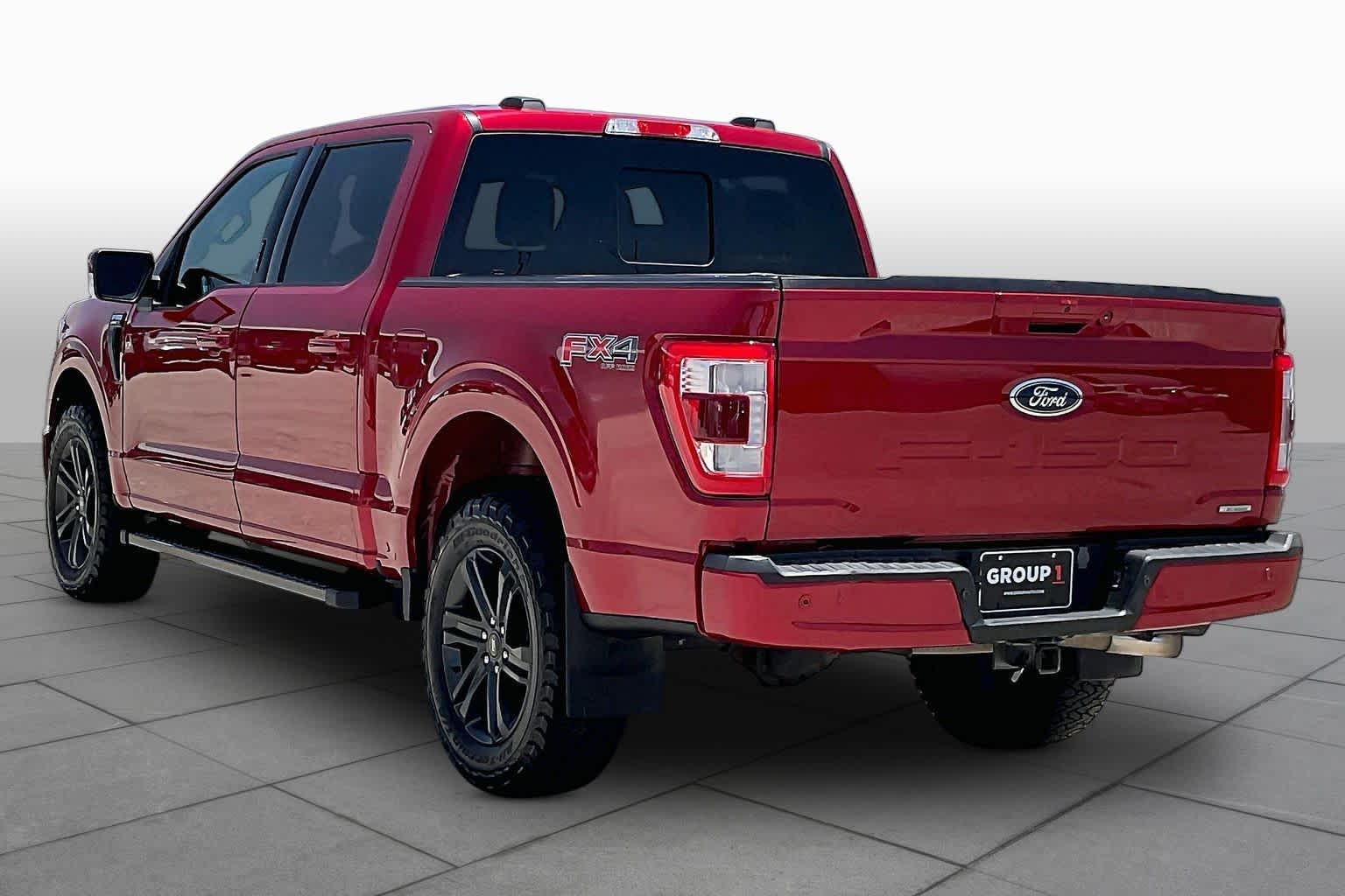 2023 Ford F-150 LARIAT Rapid Red Metallic Tinted Clearcoat at Tomball Ford