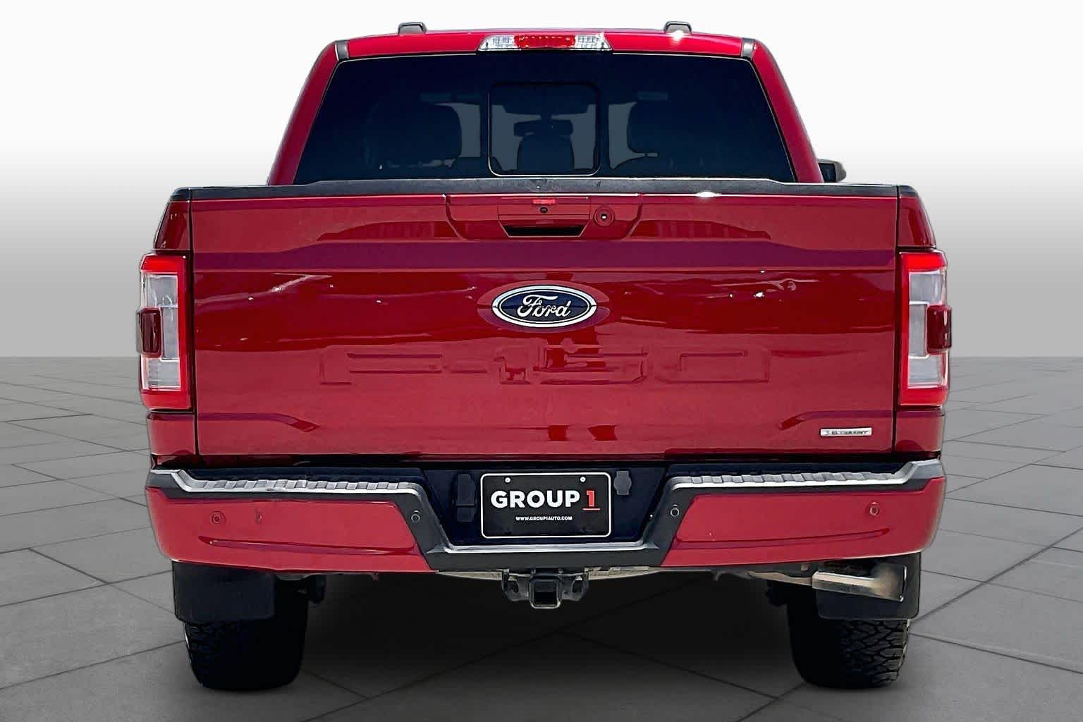 2023 Ford F-150 LARIAT Rapid Red Metallic Tinted Clearcoat at Tomball Ford