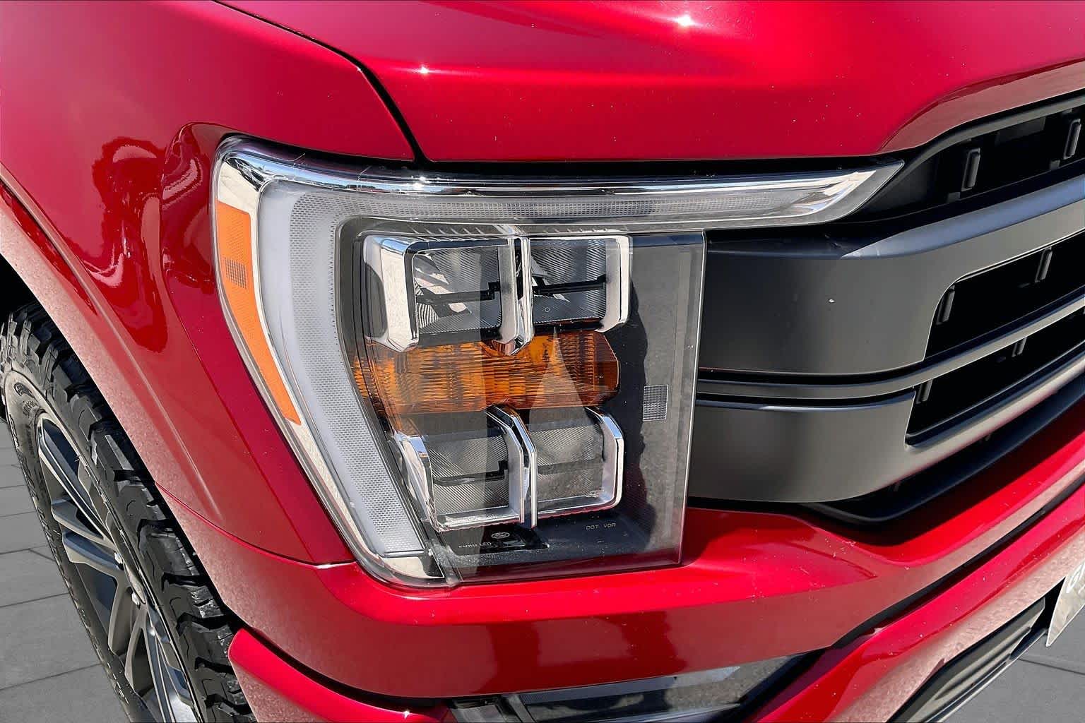 2023 Ford F-150 LARIAT Rapid Red Metallic Tinted Clearcoat at Tomball Ford