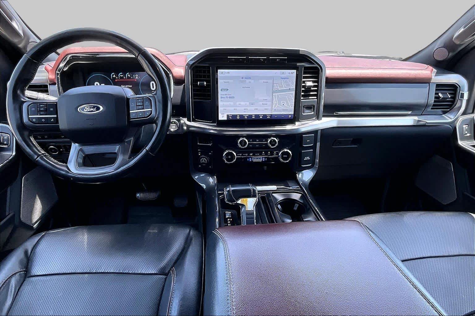 2023 Ford F-150 LARIAT Rapid Red Metallic Tinted Clearcoat at Tomball Ford