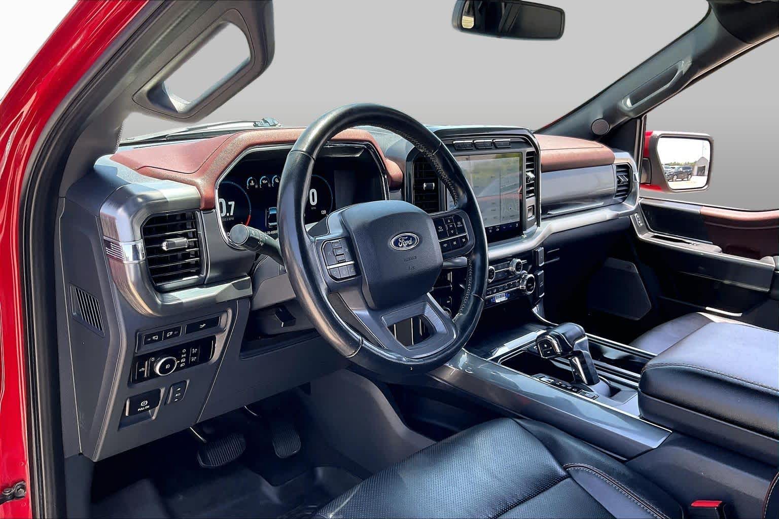 2023 Ford F-150 LARIAT Rapid Red Metallic Tinted Clearcoat at Tomball Ford