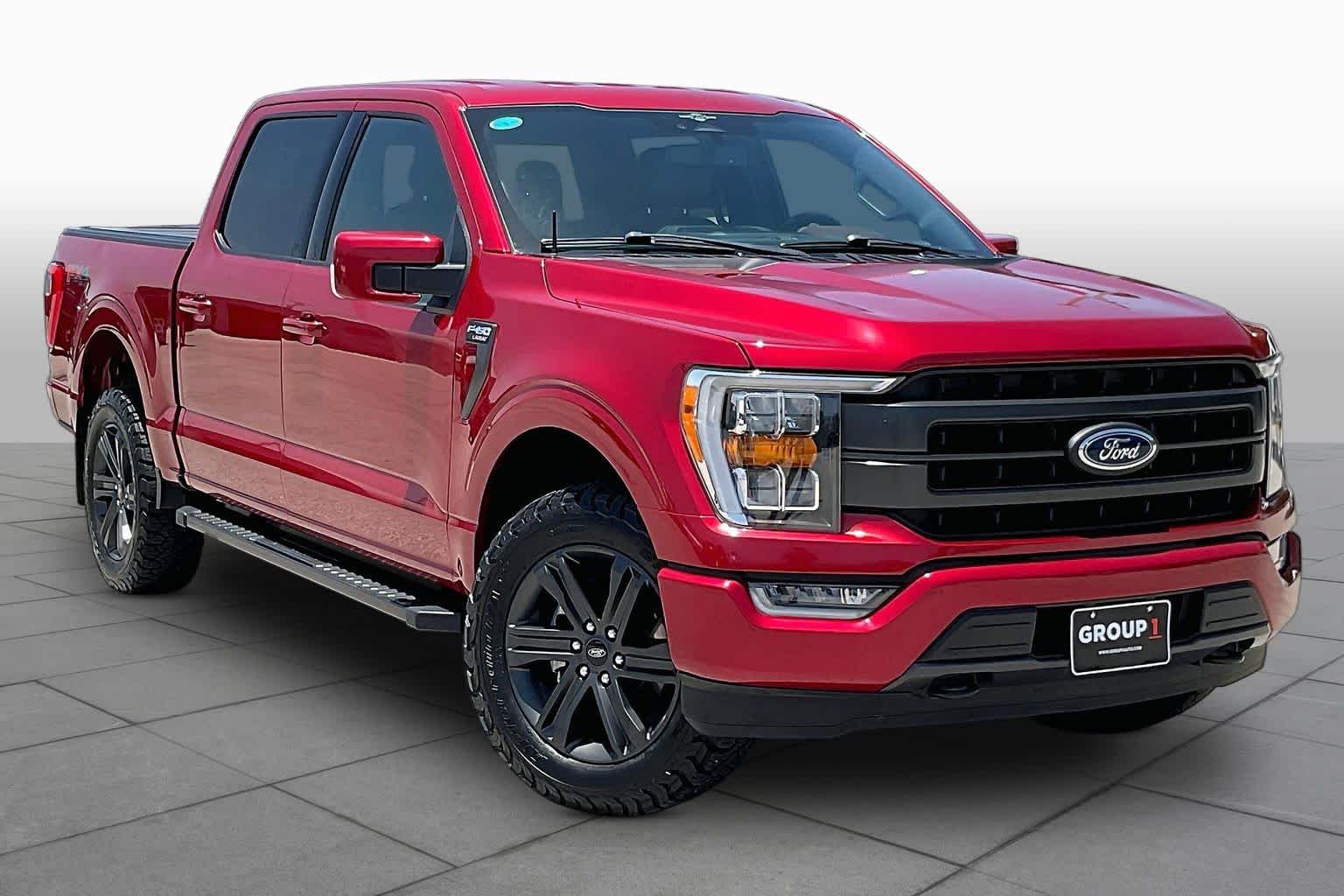 2023 Ford F-150 LARIAT Rapid Red Metallic Tinted Clearcoat at Tomball Ford