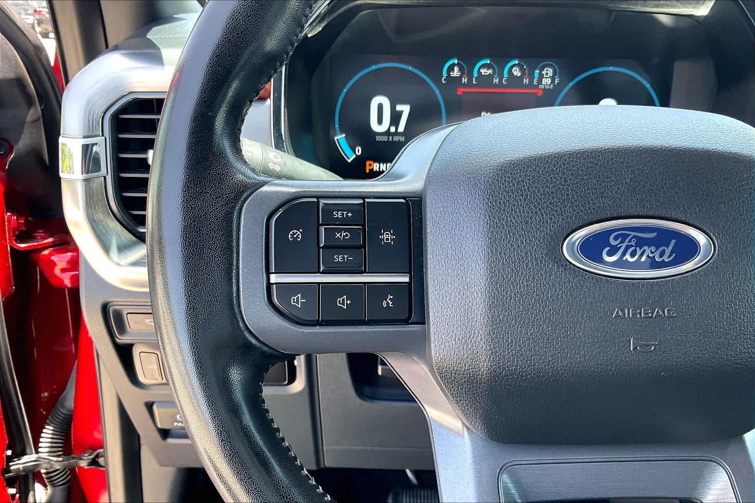 2023 Ford F-150 LARIAT Rapid Red Metallic Tinted Clearcoat at Tomball Ford