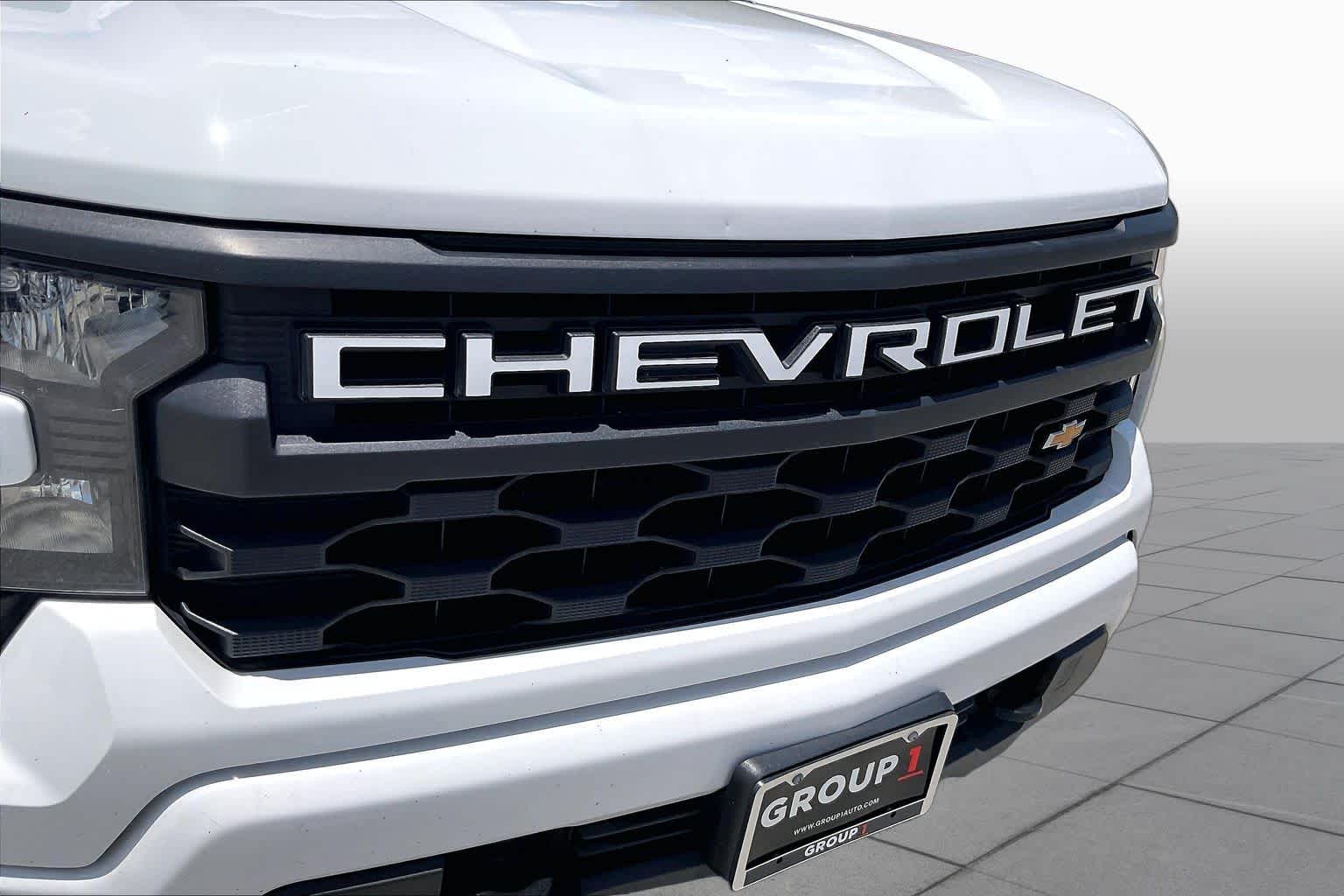 2024 Chevrolet Silverado 1500 Custom Summit White at AutoNation Chevrolet Gulf Fwy