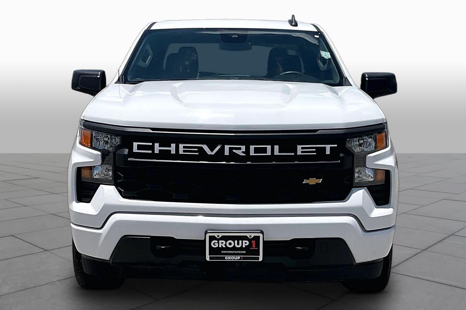 2024 Chevrolet Silverado 1500 Custom Summit White at AutoNation Chevrolet Gulf Fwy