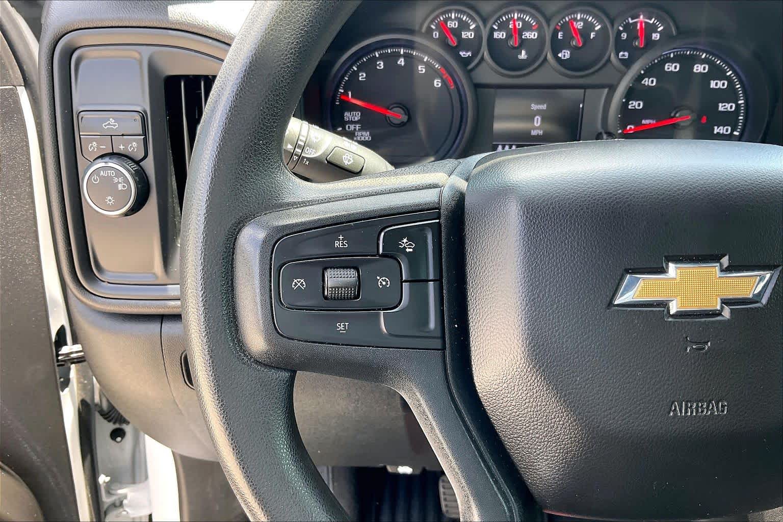 2024 Chevrolet Silverado 1500 Custom Summit White at AutoNation Chevrolet Gulf Fwy