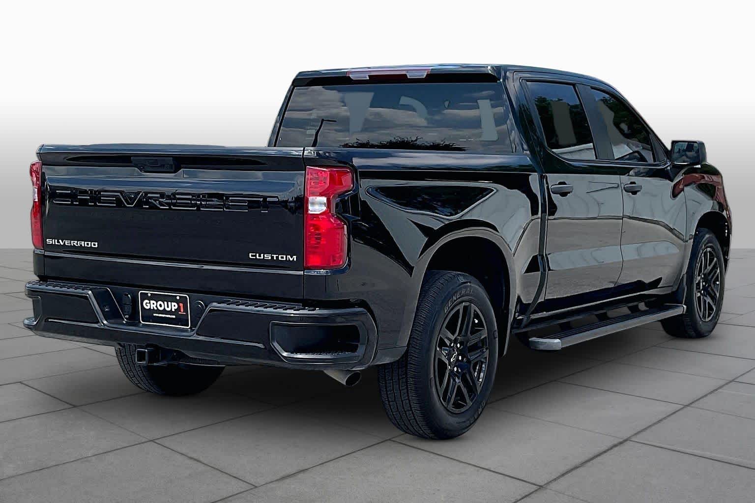 2024 Chevrolet Silverado 1500 Custom Black at Tomball Chrysler Dodge Jeep Ram