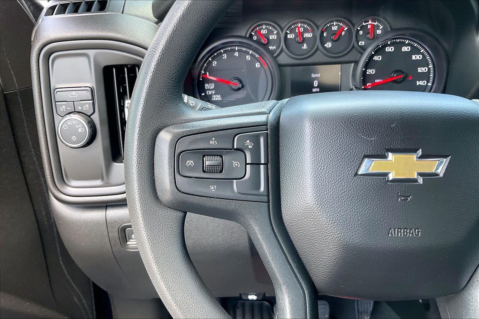 2024 Chevrolet Silverado 1500 Custom Black at Tomball Chrysler Dodge Jeep Ram