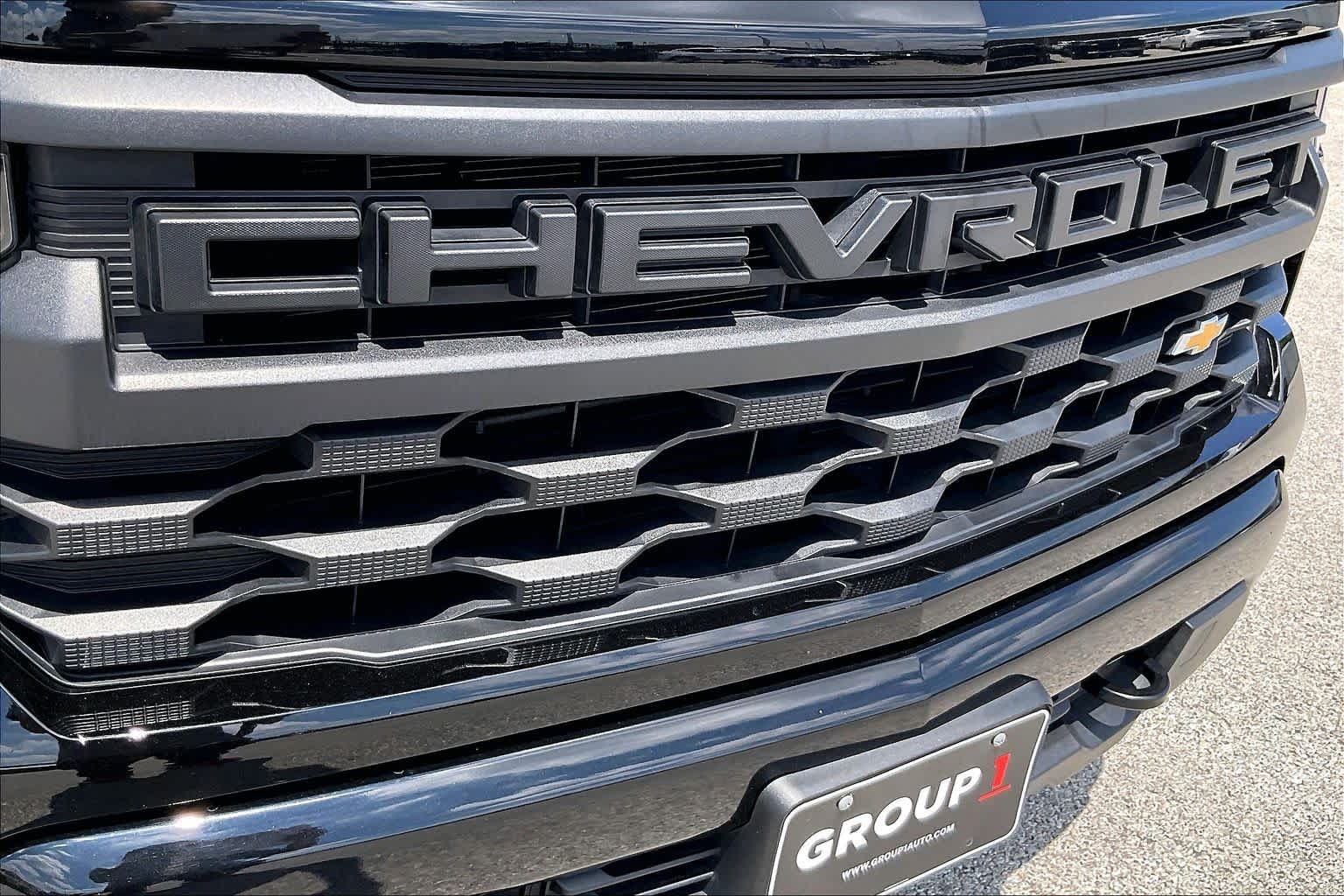 2024 Chevrolet Silverado 1500 Custom Black at Tomball Chrysler Dodge Jeep Ram