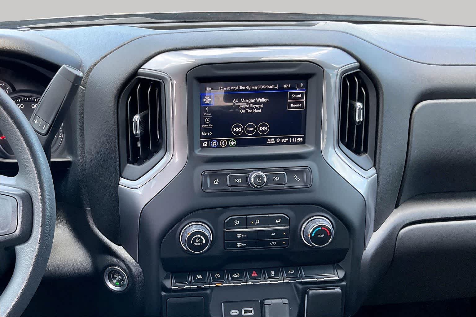 2024 Chevrolet Silverado 1500 Custom Black at Davis Chevrolet