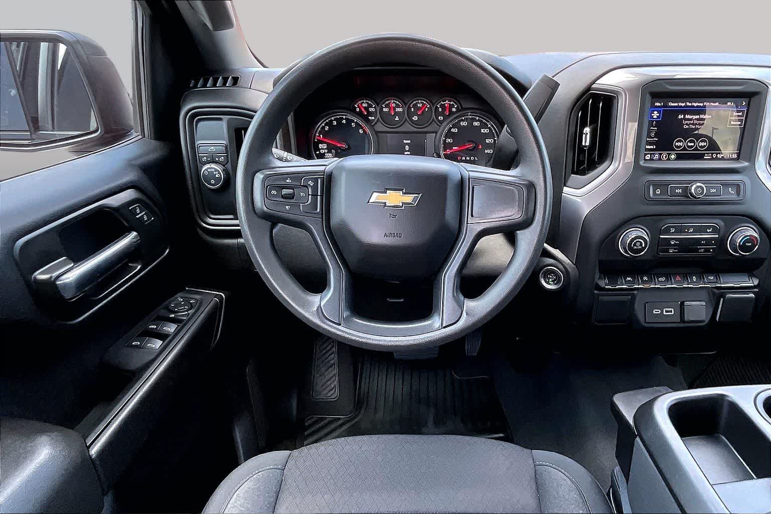 2024 Chevrolet Silverado 1500 Custom Black at Davis Chevrolet