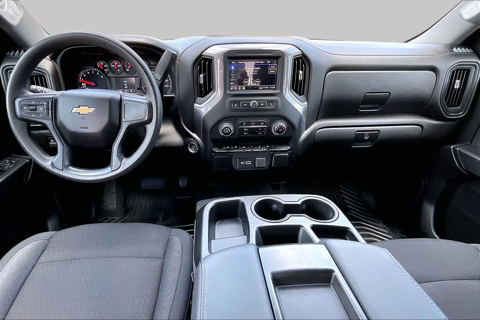 2024 Chevrolet Silverado 1500 Custom Black at Davis Chevrolet
