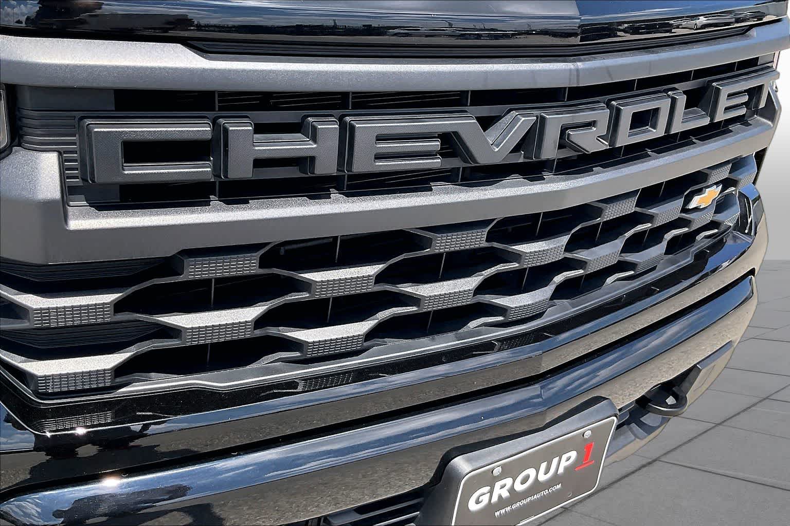 2024 Chevrolet Silverado 1500 Custom Black at Davis Chevrolet