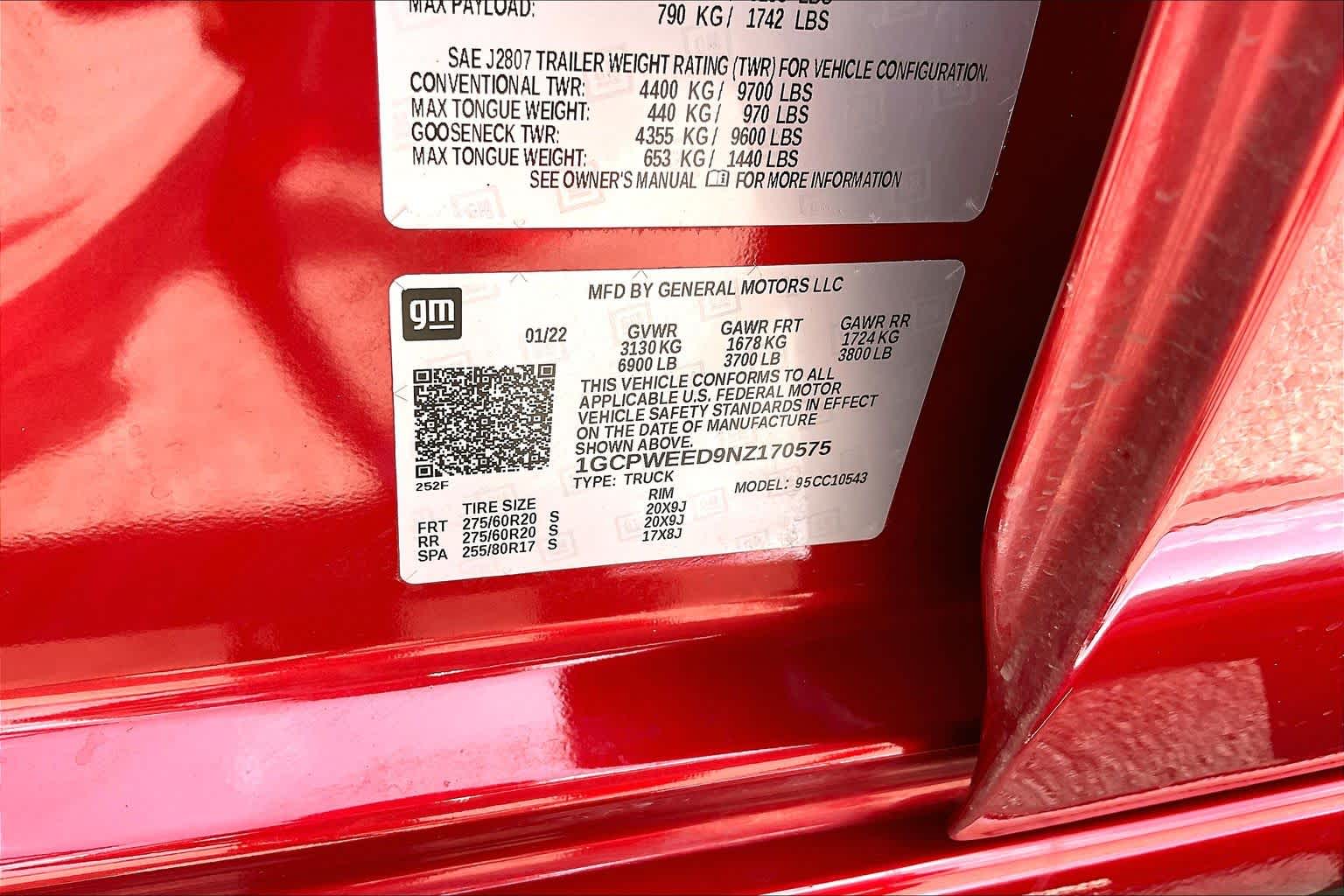 2022 Chevrolet Silverado 1500 LTD LTZ Cherry Red Tintcoat at Turner Chevrolet
