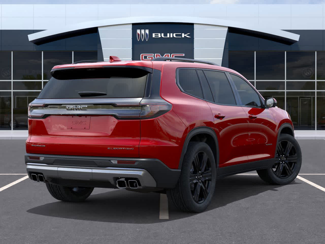 2026 GMC Acadia FWD Elevation Volcanic Red Tintcoat at Group 1 GMC Buick South