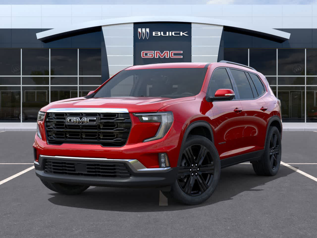 2026 GMC Acadia FWD Elevation Volcanic Red Tintcoat at Group 1 GMC Buick South