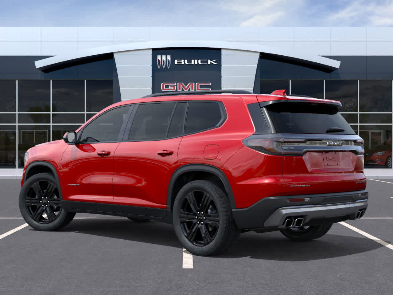 2026 GMC Acadia FWD Elevation Volcanic Red Tintcoat at Group 1 GMC Buick South