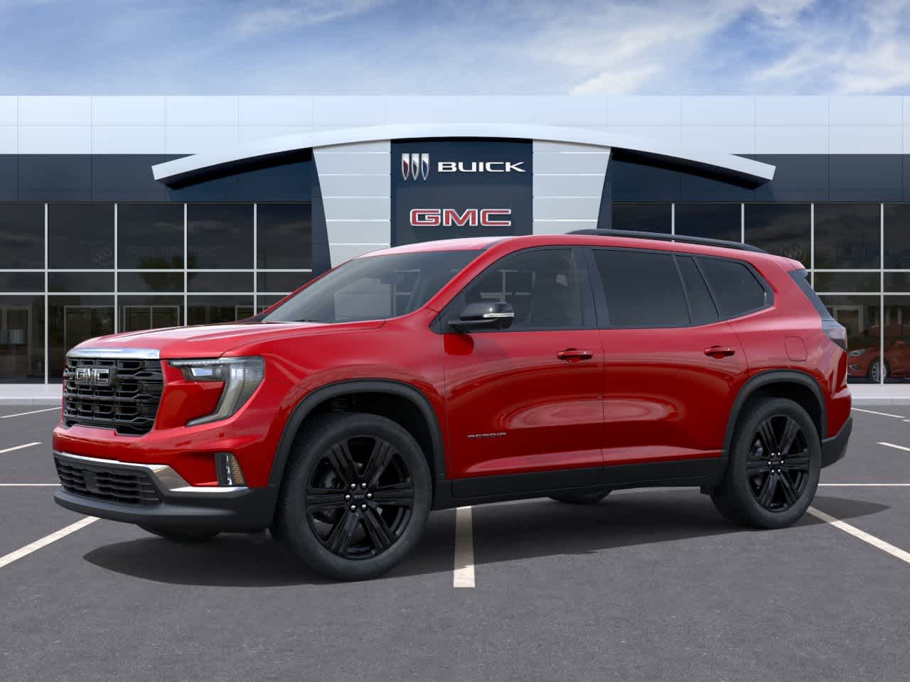 2026 GMC Acadia FWD Elevation Volcanic Red Tintcoat at Texan GMC Buick