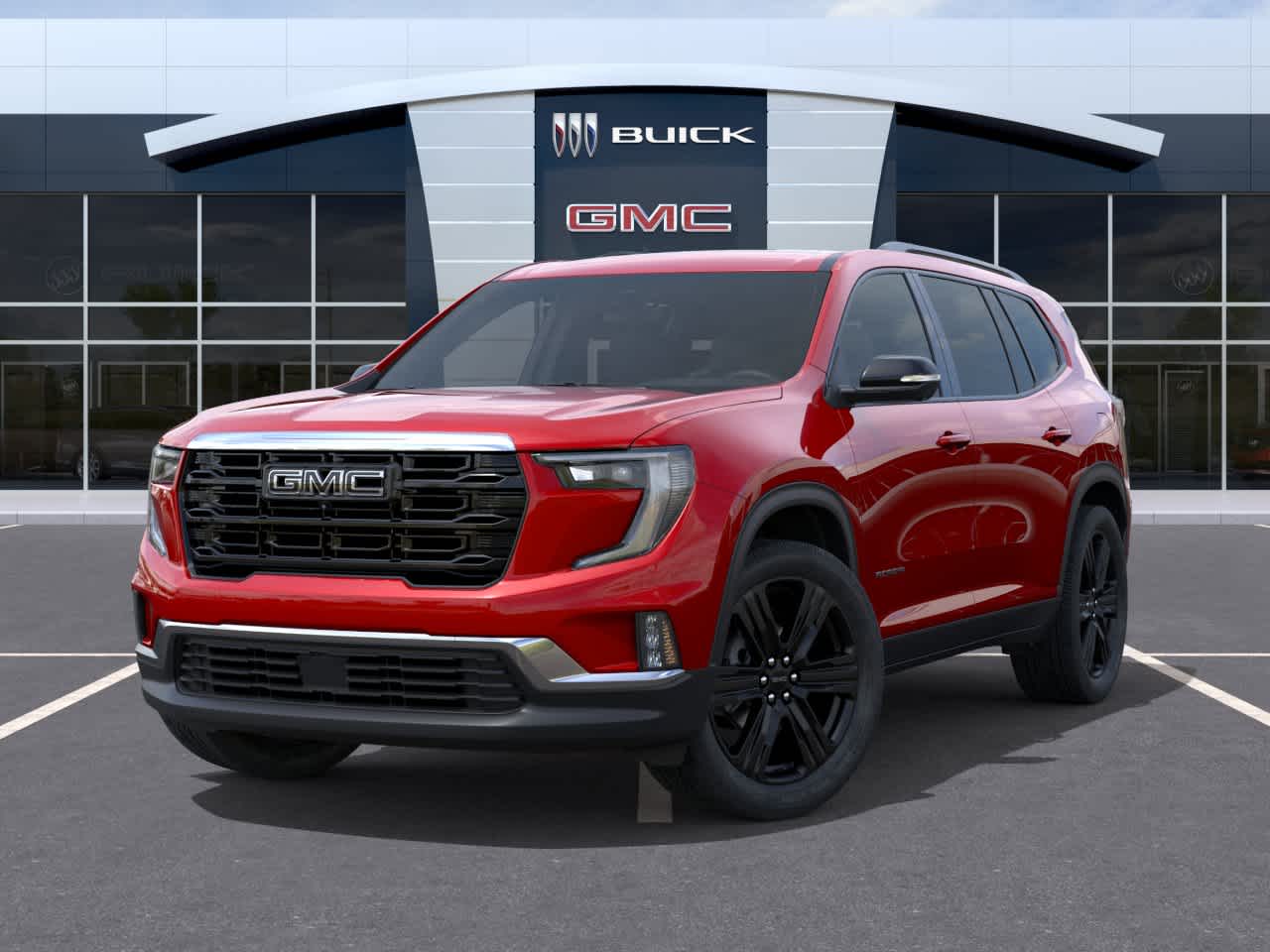 2026 GMC Acadia FWD Elevation Volcanic Red Tintcoat at Texan GMC Buick