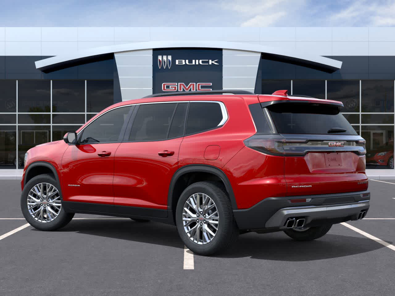 2026 GMC Acadia FWD Elevation Volcanic Red Tintcoat at Group 1 GMC Buick South