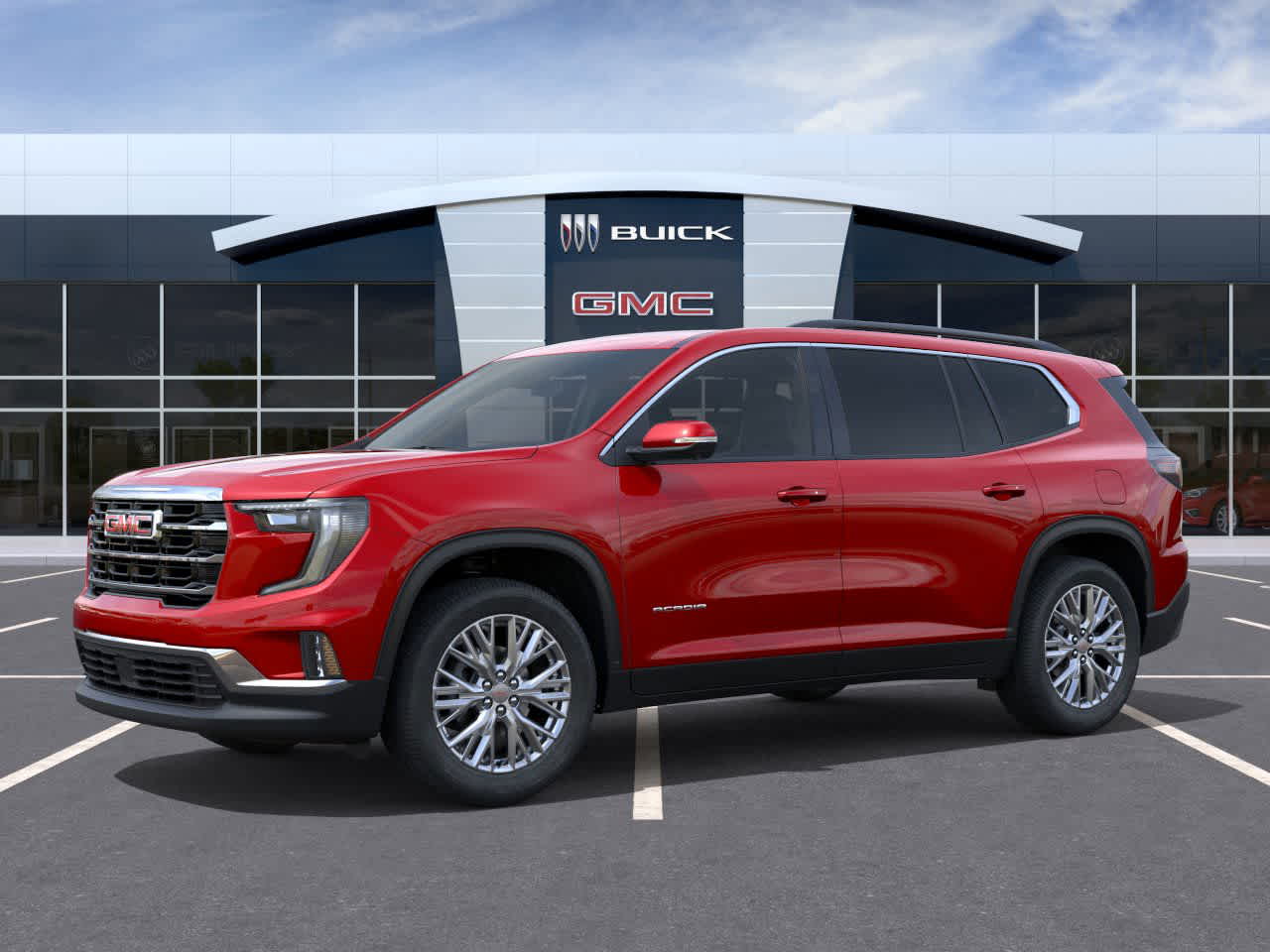 2026 GMC Acadia FWD Elevation Volcanic Red Tintcoat at Group 1 GMC Buick South