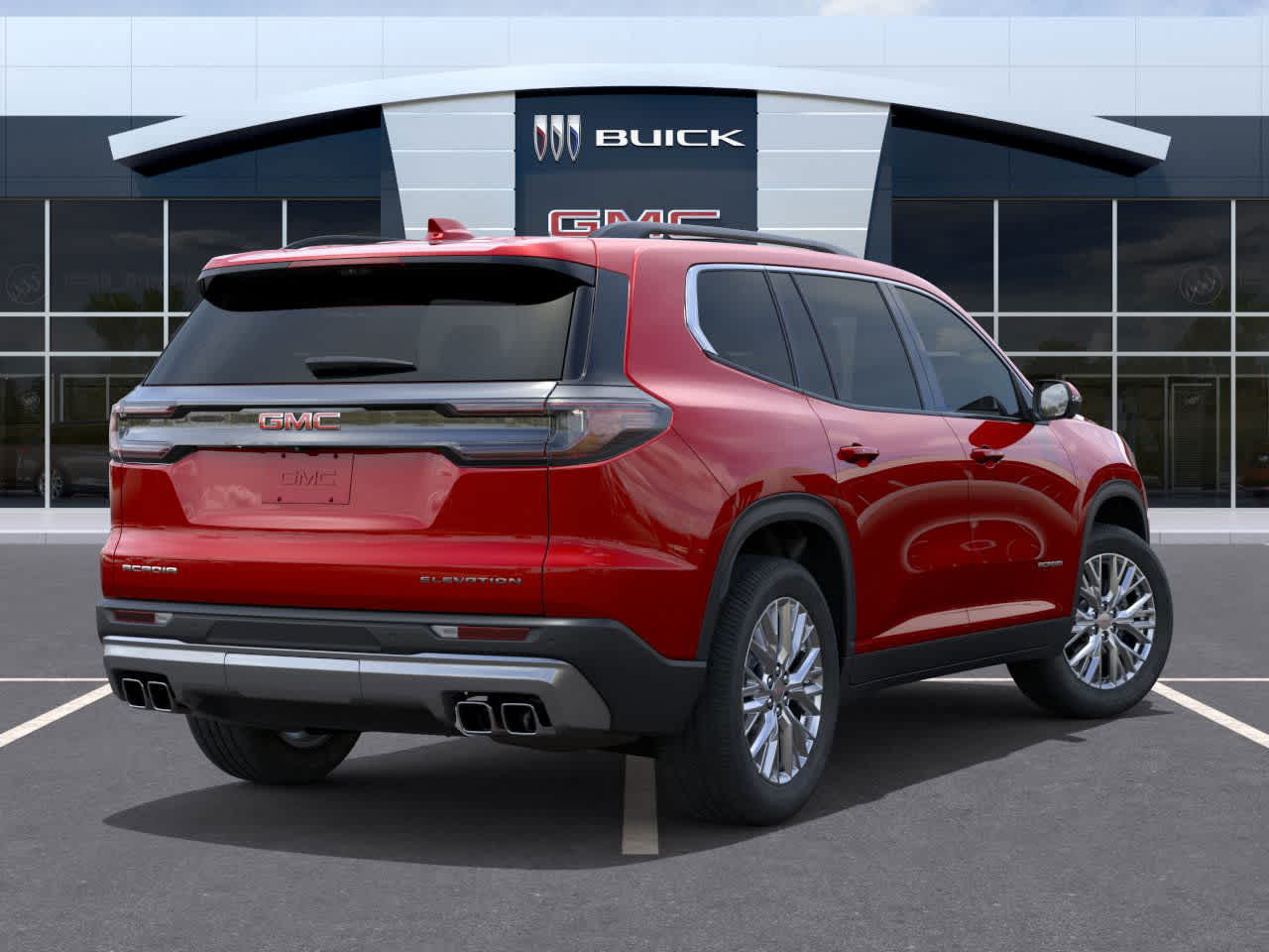 2026 GMC Acadia FWD Elevation Volcanic Red Tintcoat at Group 1 GMC Buick South