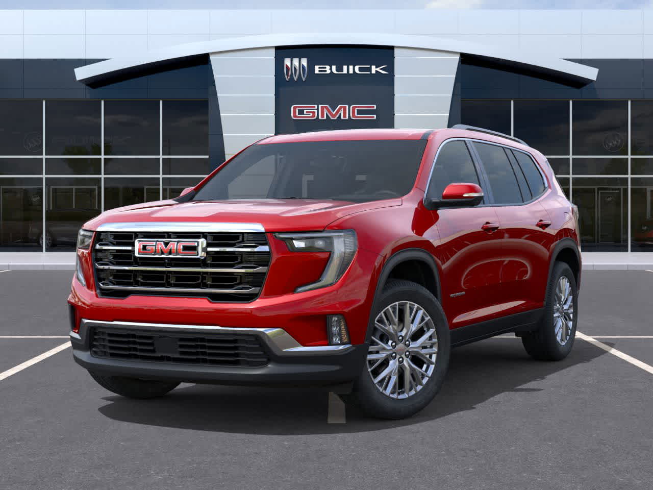 2026 GMC Acadia FWD Elevation Volcanic Red Tintcoat at Group 1 GMC Buick South