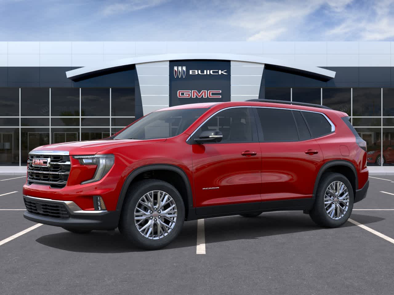 2026 GMC Acadia FWD Elevation Volcanic Red Tintcoat at Texan GMC Buick