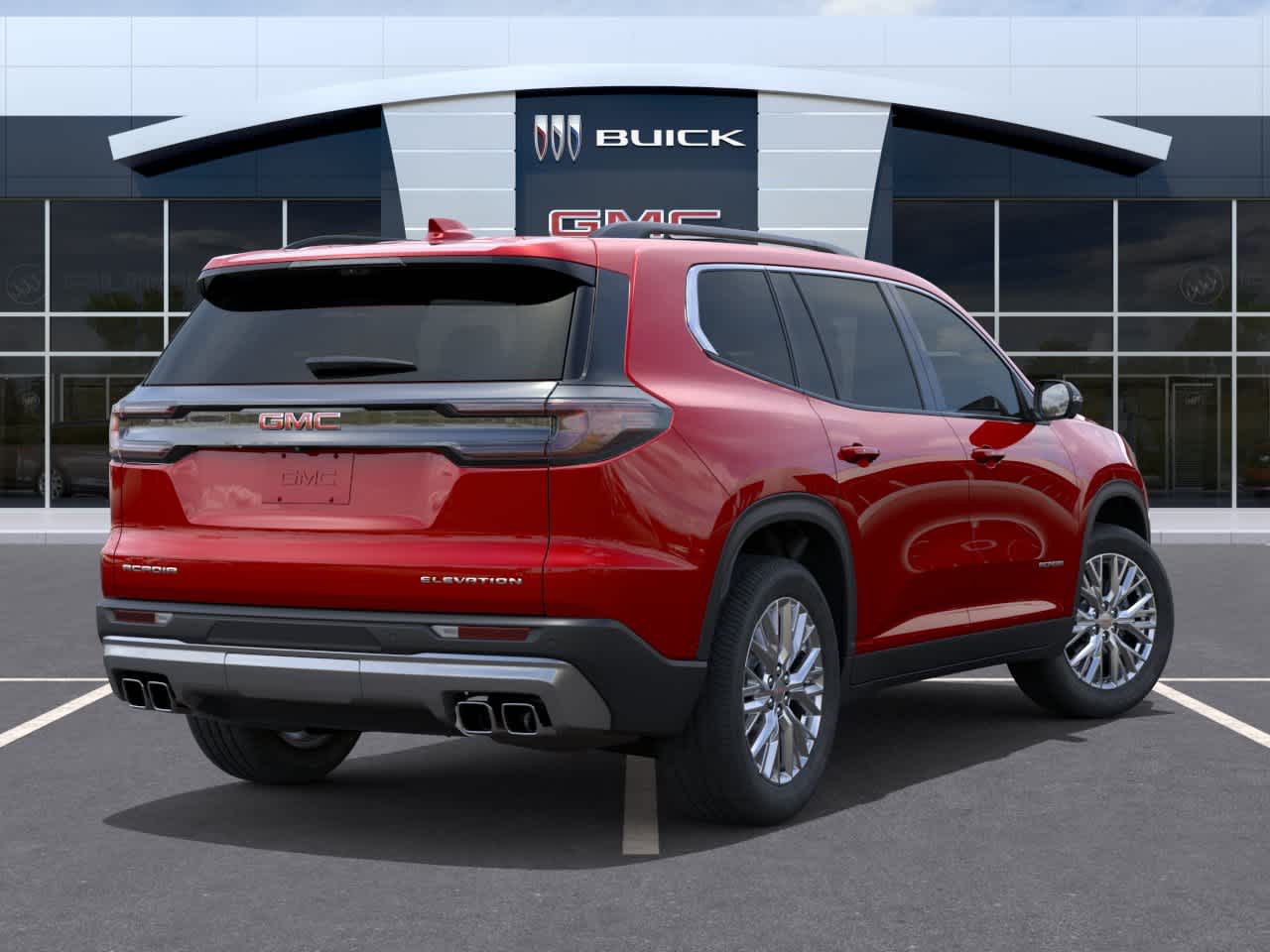2026 GMC Acadia FWD Elevation Volcanic Red Tintcoat at Texan GMC Buick