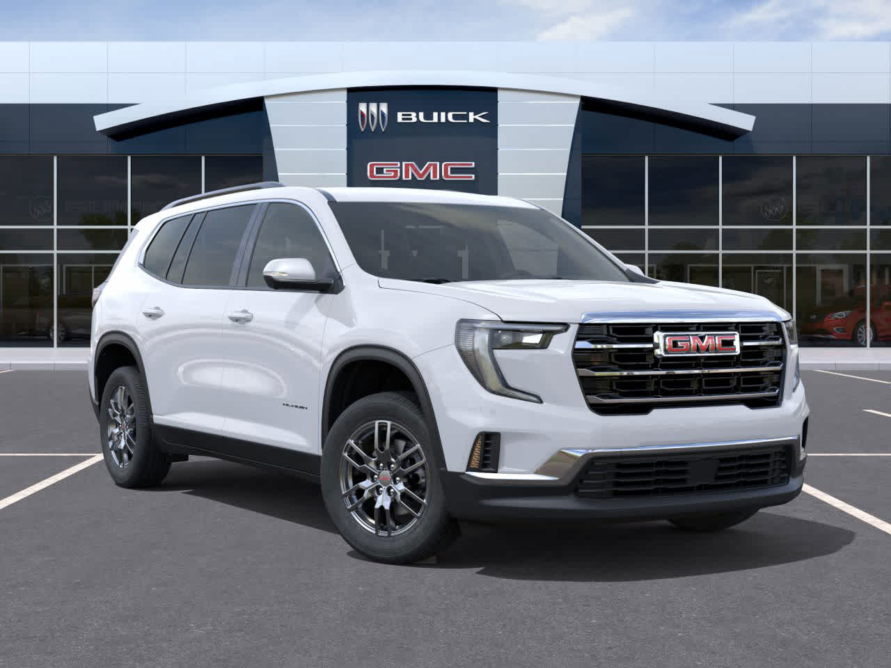 2026 GMC Acadia FWD Elevation Summit White at Group 1 GMC Buick South