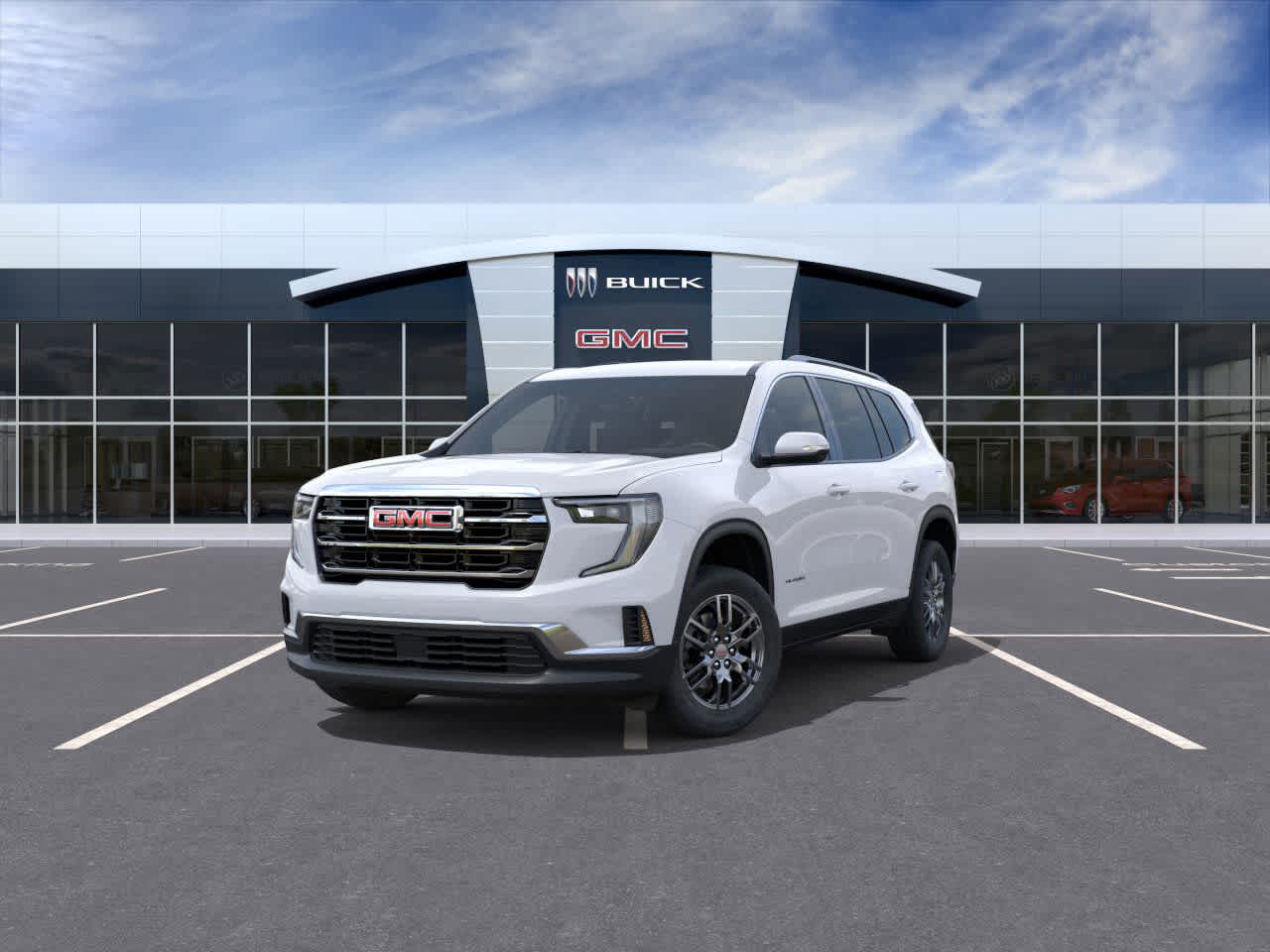 2026 GMC Acadia FWD Elevation Summit White at Group 1 GMC Buick South